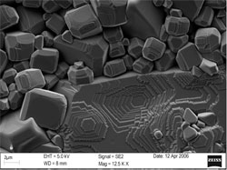 Thermal Facets on the Free Surface of Annealed Yttrium-Doped Strontium Titanate (SYT) Ceramic Pellet