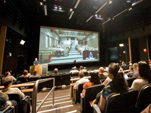 Auditoriums at UC San Diego and UC Irvine divisions of Calit2 are linked via LifeSize