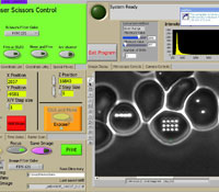 RoboLase control panel