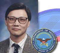 ECE chair Paul Yu and Defense Department seal