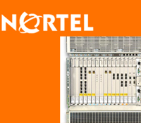 Nortel logo and server used for encryption demo at iGrid 2005