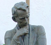 Statue of Claude Shannon, father of information theory