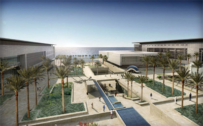 Artist rending of KAUST campus on the Red Sea