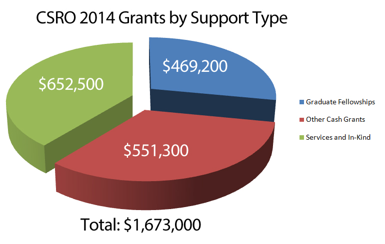CSRO 2014 Grants by Support Type