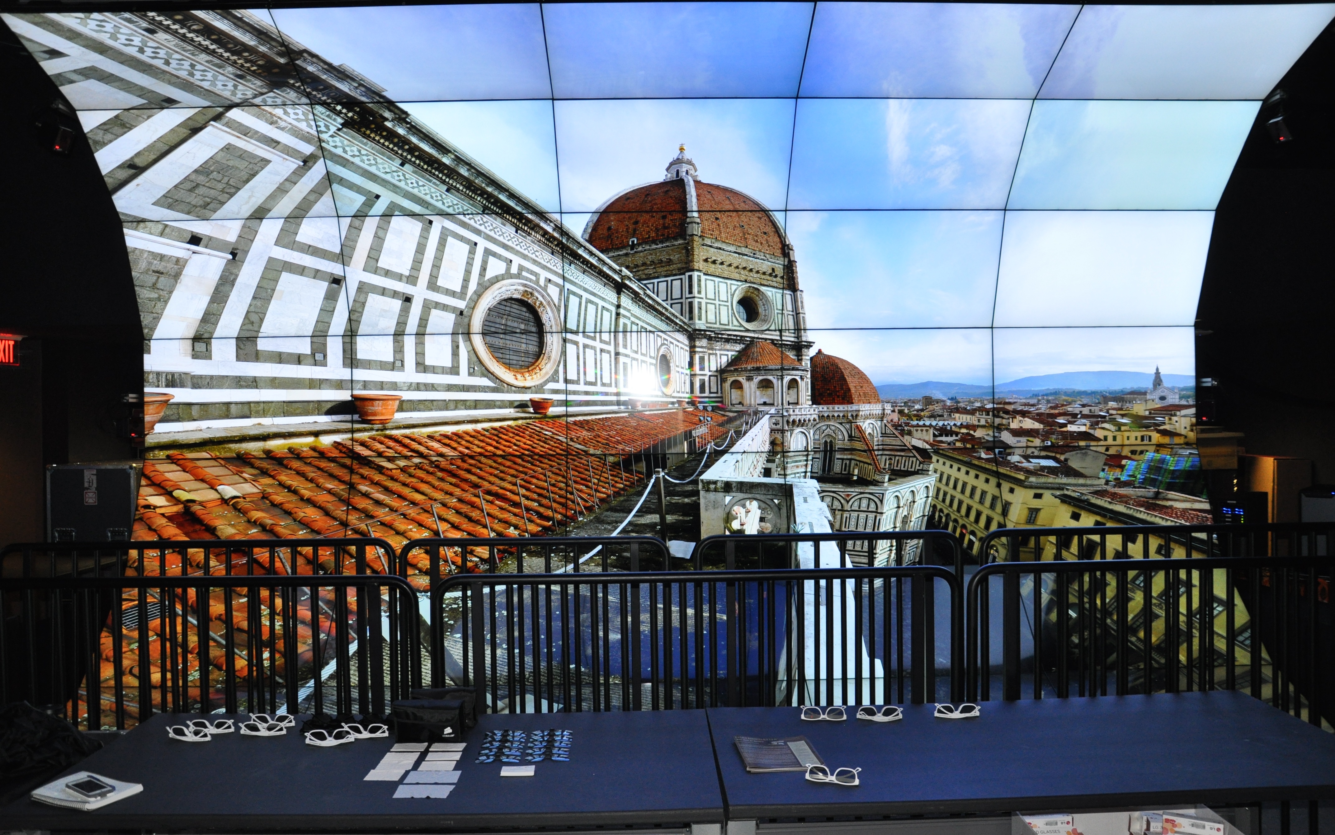 A visualization of the Florence Duomo as seen on the QI WAVE virtual reality tool