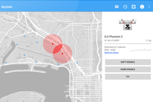 SkySafe application to track drones in airspace