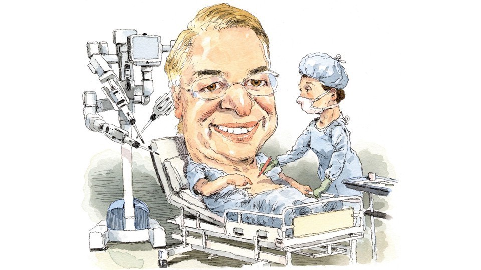 Illustration of Larry Smarr by John Cuneo for The Alantic