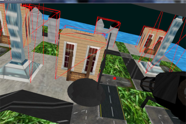 Still frame from "City Apocalypse" VR application