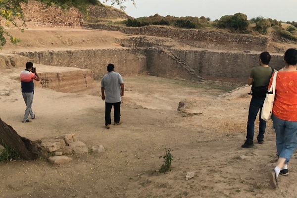 Reservoir is part of a water conservation system at Dholavira dating to the 3rd millennium BC in mod