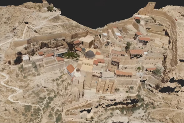 3D computer model from video of Mar Saba Monastery