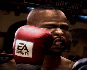 Clip from the Xbox video game "Fight Night: Round 3"