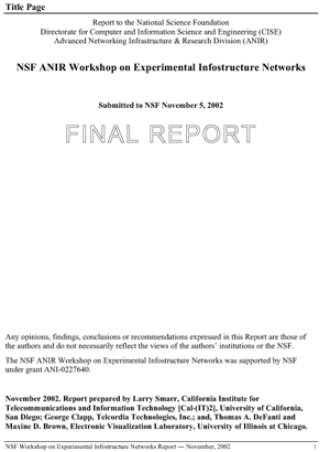 NSF ANIR Report Cover