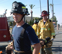 Firefighters at Del Mar Fairgrounds MMST Exercise