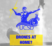 Poster for the Tritons for Drones town hall