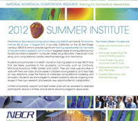 NBCR Summer Institute 2012