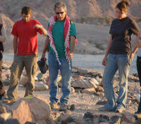 Thomas Levy (center) on archaeological dig.